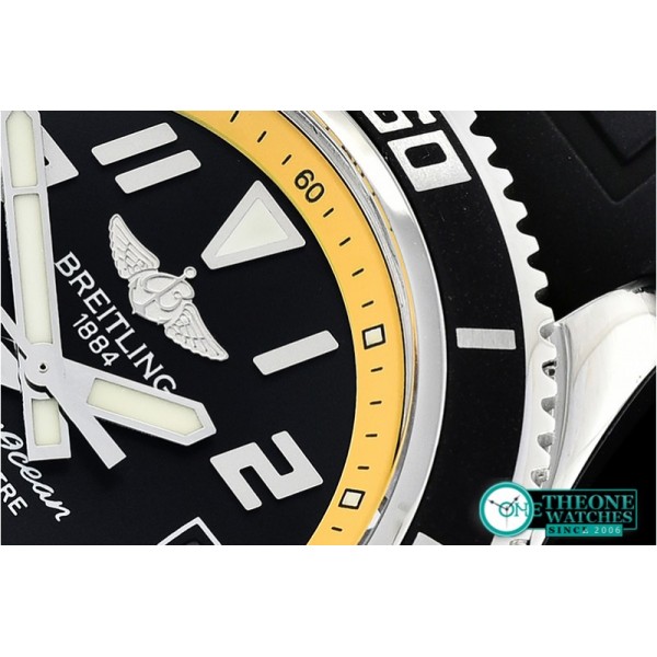 Breitling - SuperOcean II 42mm SS/RU Blk/Yellow GMF Asia 2824