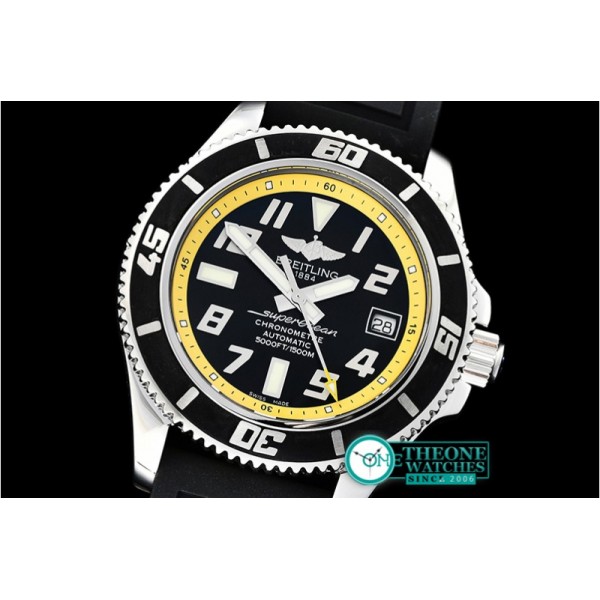 Breitling - SuperOcean II 42mm SS/RU Blk/Yellow ZF Asia 2836