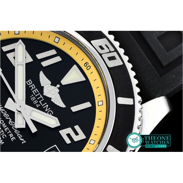 Breitling - SuperOcean II 42mm SS/RU Blk/Yellow ZF Asia 2836