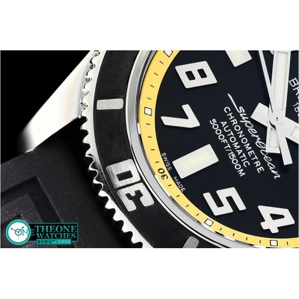 Breitling - SuperOcean II 42mm SS/RU Blk/Yellow ZF Asia 2836