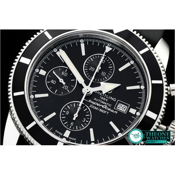 Breitling - SuperOcean Heritage II Chronograph SS/RU Blk OMF A7750