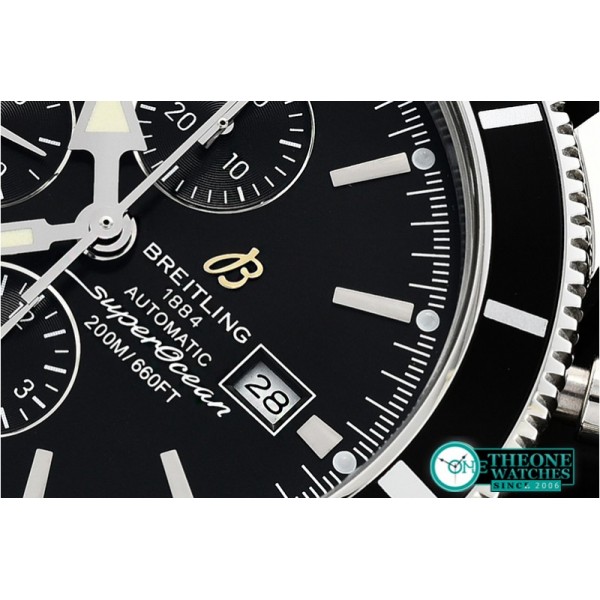 Breitling - SuperOcean Heritage II Chronograph SS/RU Blk OMF A7750