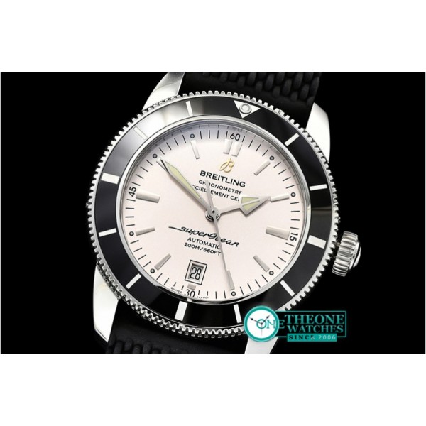 Breitling - Superocean Heritage II 42mm SS/RU (Blk) Wht OMF A2836