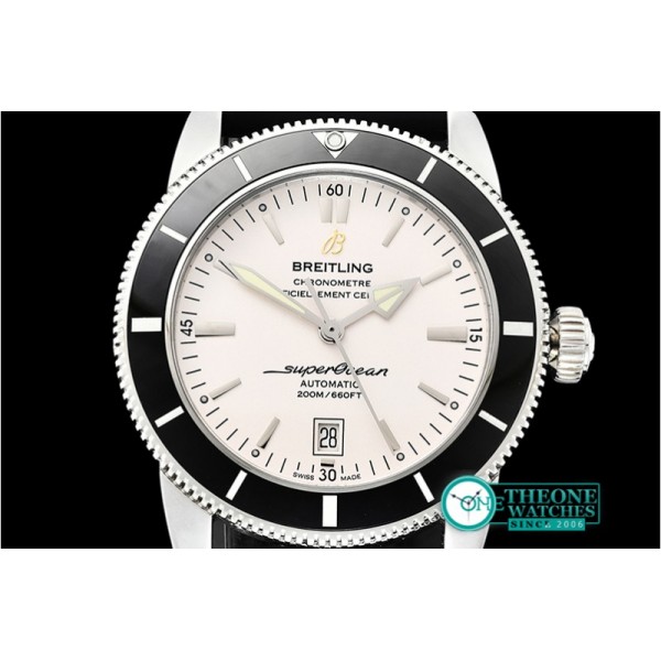 Breitling - Superocean Heritage II 42mm SS/RU (Blk) Wht OMF A2836