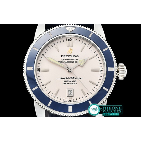 Breitling - Superocean Heritage II 42mm SS/RU (Blue) Wht OMF A2836