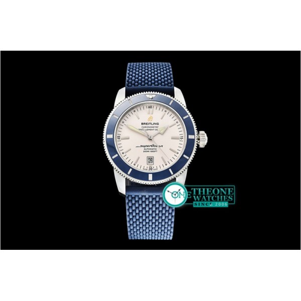 Breitling - Superocean Heritage II 42mm SS/RU (Blue) Wht OMF A2836