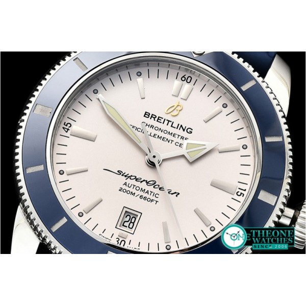 Breitling - Superocean Heritage II 42mm SS/RU (Blue) Wht OMF A2836