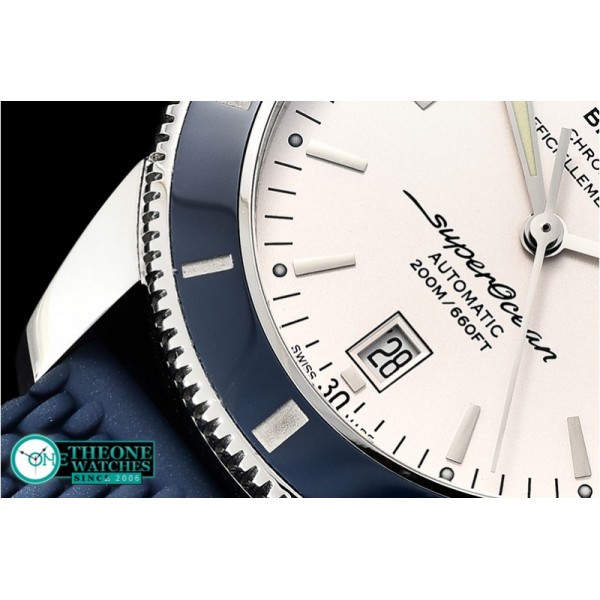 Breitling - Superocean Heritage II 42mm SS/RU (Blue) Wht OMF A2836