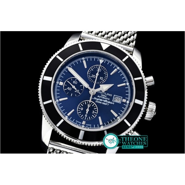 Breitling - SuperOcean Heritage II Chronograph SS/SS Blue ANF A7750