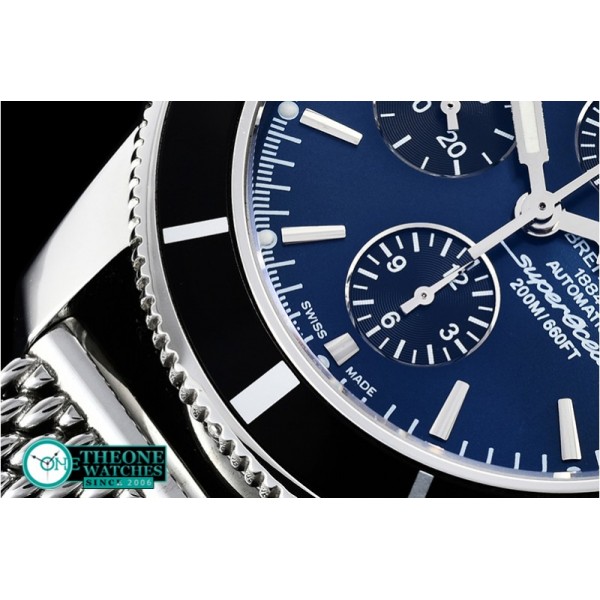 Breitling - SuperOcean Heritage II Chronograph SS/SS Blue ANF A7750