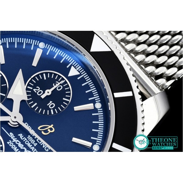 Breitling - SuperOcean Heritage II Chronograph SS/SS Blue ANF A7750