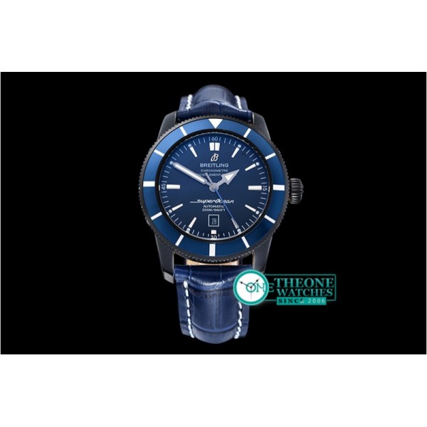 Breitling - SuperOcean Heritage II 46mm DLC/LE Blue ANF Asia 2824