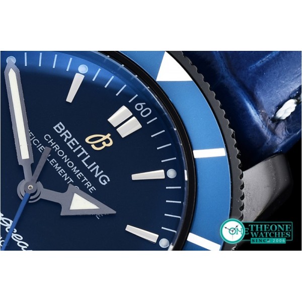 Breitling - SuperOcean Heritage II 46mm DLC/LE Blue ANF Asia 2824