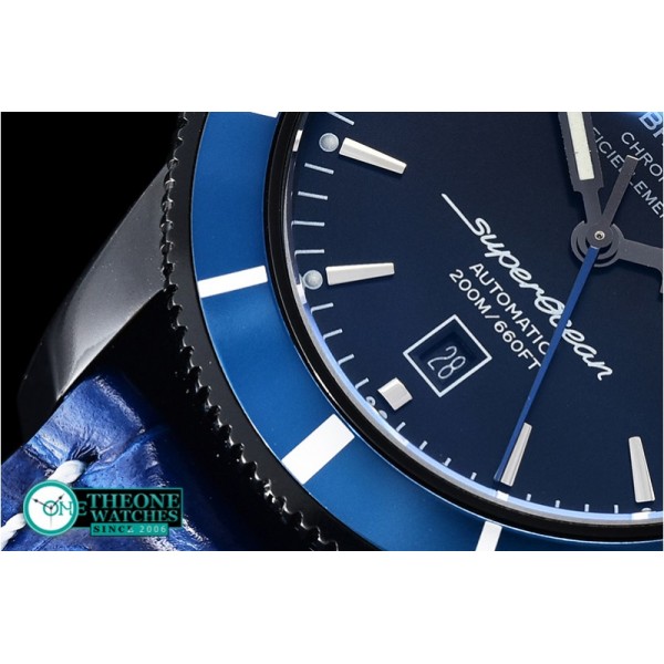 Breitling - SuperOcean Heritage II 46mm DLC/LE Blue ANF Asia 2824