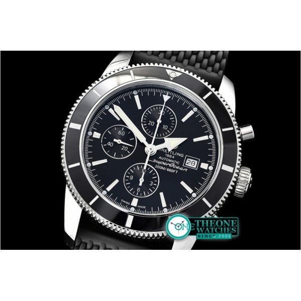 Breitling - SuperOcean Heritage II Chrono SS/RU Black OMF A7750