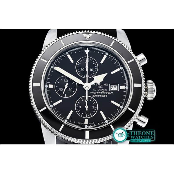 Breitling - SuperOcean Heritage II Chrono SS/RU Black OMF A7750