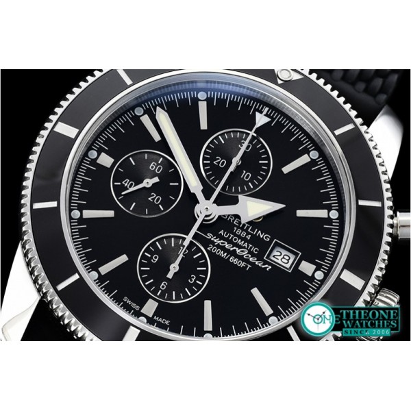 Breitling - SuperOcean Heritage II Chrono SS/RU Black OMF A7750