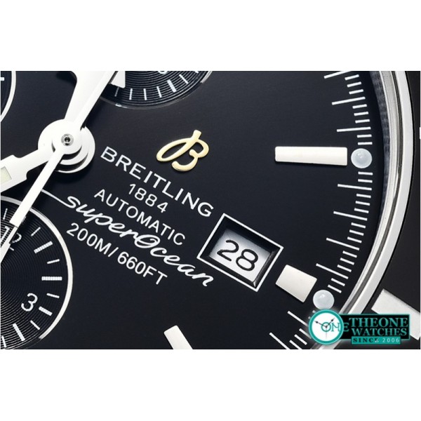 Breitling - SuperOcean Heritage II Chrono SS/RU Black OMF A7750