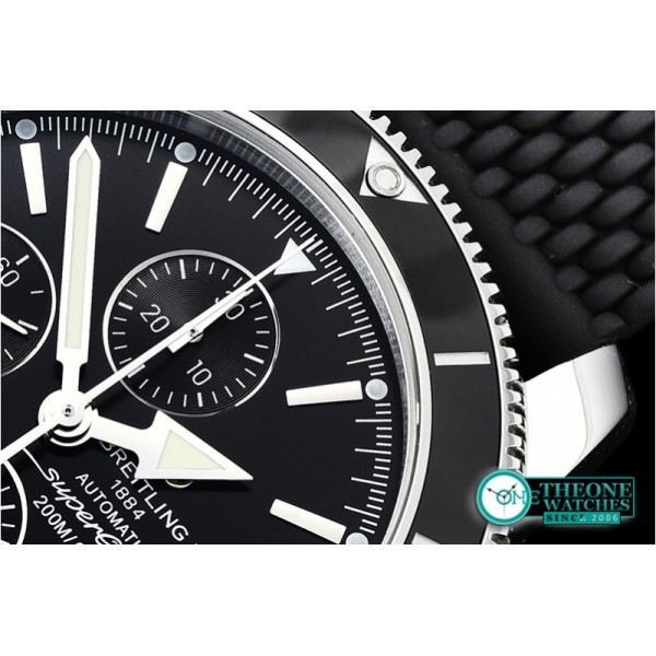 Breitling - SuperOcean Heritage II Chrono SS/RU Black OMF A7750