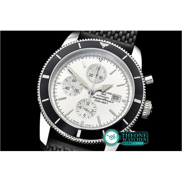 Breitling - SuperOcean Heritage II Chrono SS/RU White/B OMF A7750