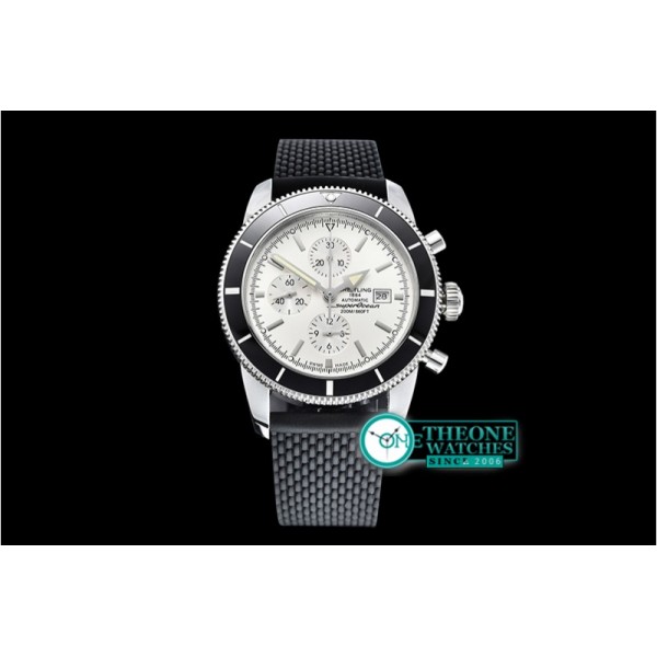 Breitling - SuperOcean Heritage II Chrono SS/RU White/B OMF A7750