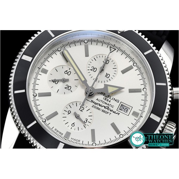 Breitling - SuperOcean Heritage II Chrono SS/RU White/B OMF A7750