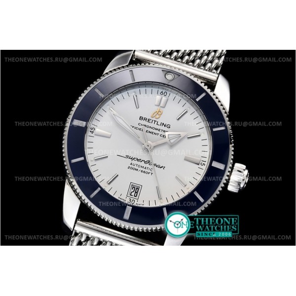 Breitling - Superocean Heritage II 42mm Blue SS/SS Wht GF V2 A2824