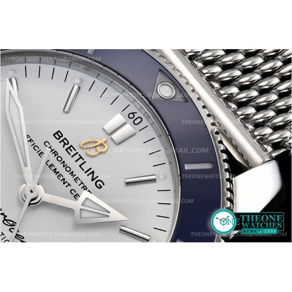 Breitling - Superocean Heritage II 42mm Blue SS/SS Wht GF V2 A2824