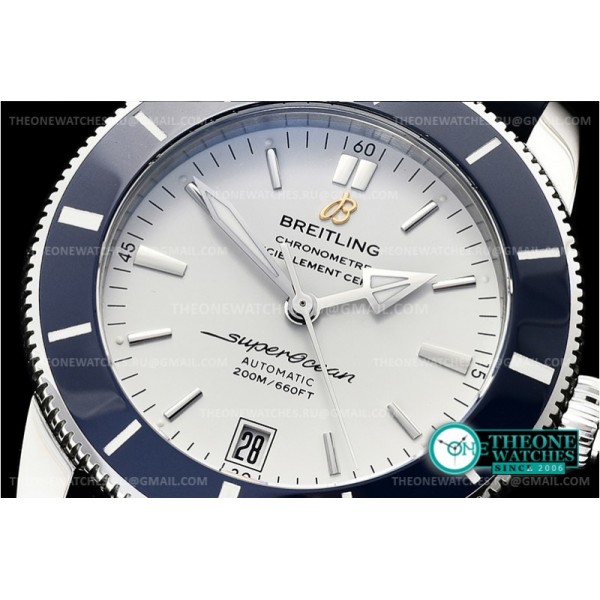 Breitling - Superocean Heritage II 42mm Blue SS/RU Wht GF V2 A2824