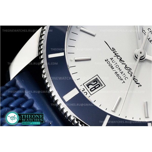 Breitling - Superocean Heritage II 42mm Blue SS/RU Wht GF V2 A2824