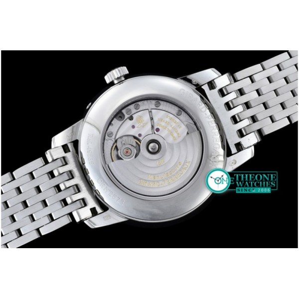 GIRARD-PERREGAUX - 1966 Full Calendar SS/SS White M-9015