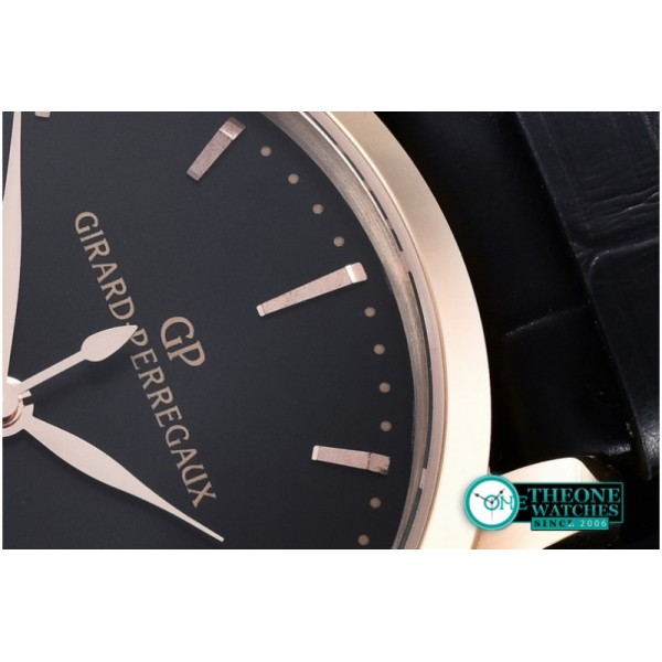 GIRARD-PERREGAUX -1966 Date-Moonphase RG/LE Black M-9015