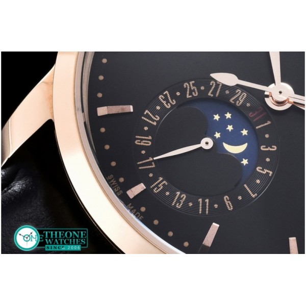 GIRARD-PERREGAUX -1966 Date-Moonphase RG/LE Black M-9015