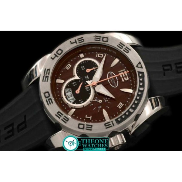 PARMIGIANI FLEURIER - Pershing Chronograph SS/RU Brown Jap Quartz