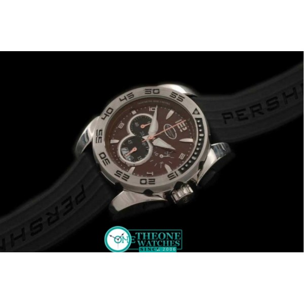 PARMIGIANI FLEURIER - Pershing Chronograph SS/RU Brown Jap Quartz