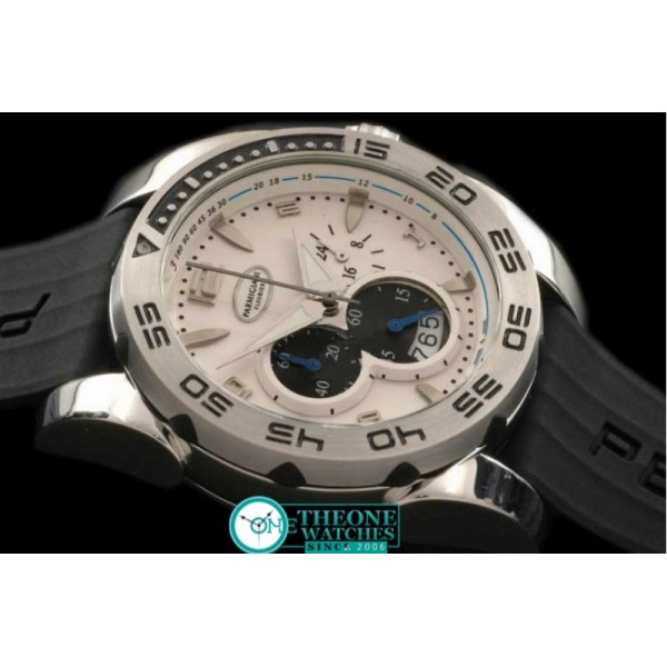 PARMIGIANI FLEURIER - Pershing Chronograph SS/RU White Jap Quartz