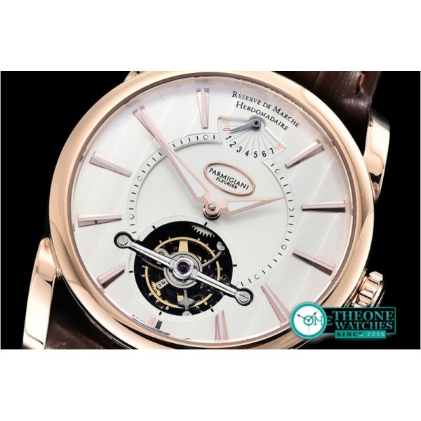 Parmigiani Fleurier - Reserve De Marche Hebdomadaire RG/LE White Tourb