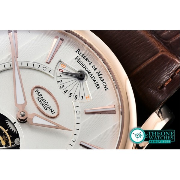 Parmigiani Fleurier - Reserve De Marche Hebdomadaire RG/LE White Tourb