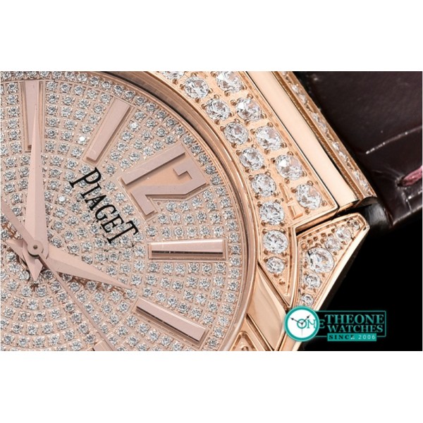 Piaget - Piaget Polo Diamonds RG/LE Diam Rose G MKF Miyota 9015