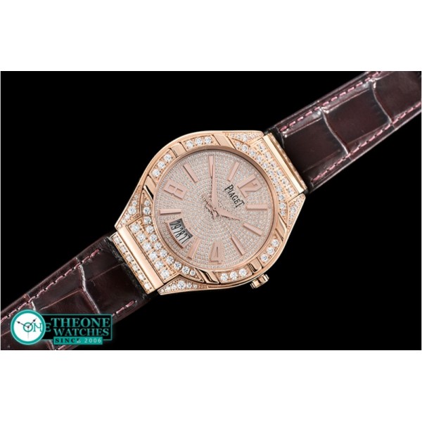 Piaget - Piaget Polo Diamonds RG/LE Diam Rose G MKF Miyota 9015