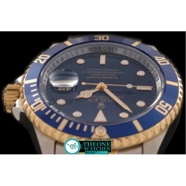 Rolex - 14K Wrapped TT Blue Dial 2008 M Series Swiss ETA