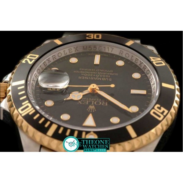 Rolex - 14K Wrapped TT Black Dial 2008 M Series Swiss Eta 2836-2