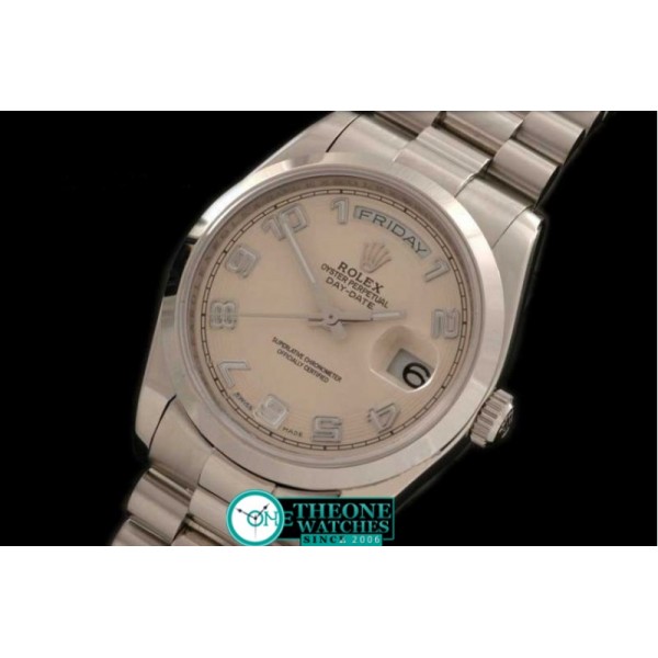 Rolex - SS President 2008 Cream Numeral Dial Swiss Eta 2836-2