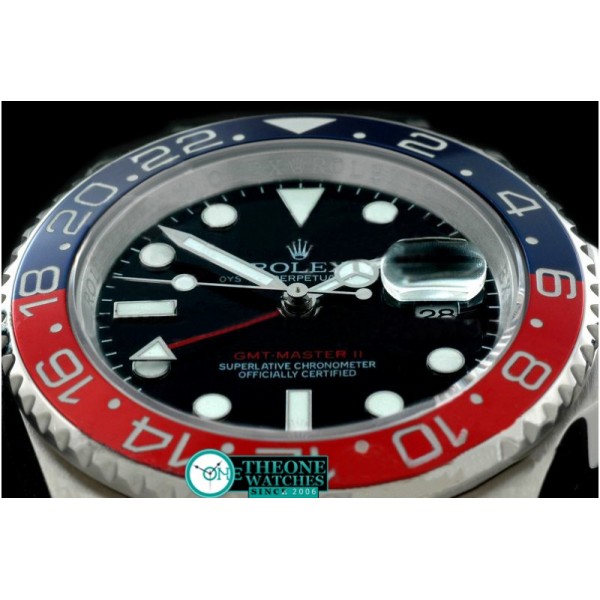 Rolex - SS Anni GMT SSBlue/Red/Blk Asia Eta 2836 GMT Hand I