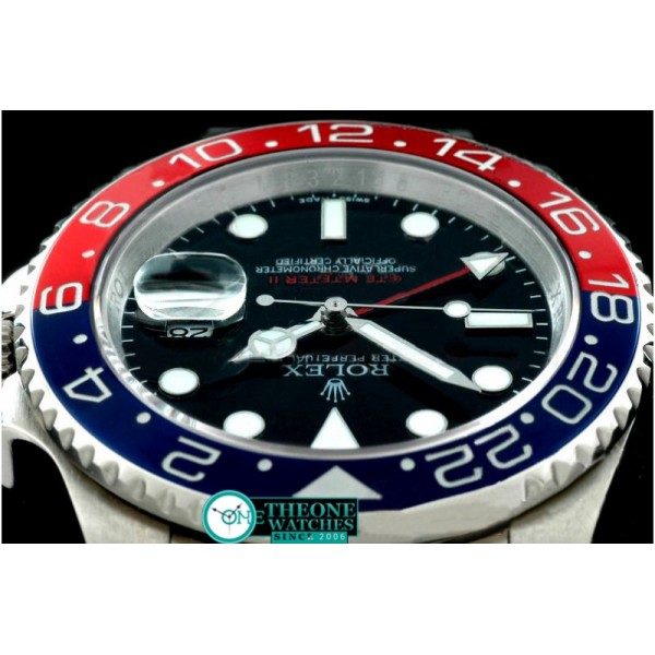 Rolex - SS Anni GMT SSBlue/Red/Blk Asia Eta 2836 GMT Hand I