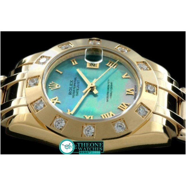 Rolex - FG 12 Diam Bez MOP Blue Roman Swiss ETA