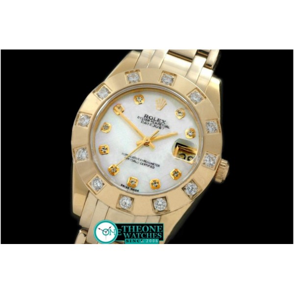 Rolex - FG 12 Diam Bez MOP White Diamond Swiss Eta