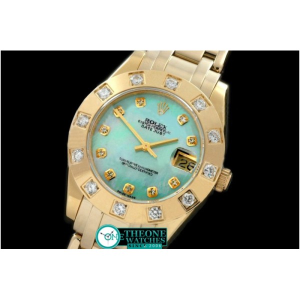 Rolex - FG 12 Diam Bez MOP Green Diamond Swiss Eta