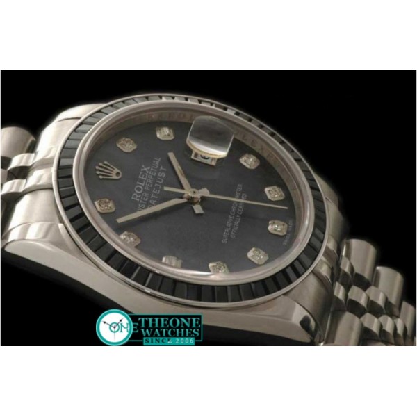 ROLEX - SS MOP Blk Ruby Bez Jubliee Blk Diam Swiss Eta 2836-2