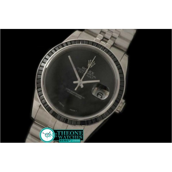 ROLEX - SS Black Ruby Bez Jubliee Blk Pearl Swiss Eta 2836-2